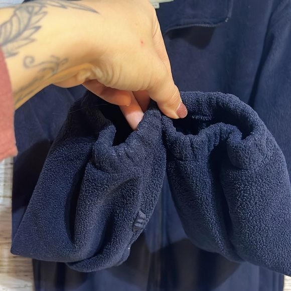 Marks blue thick fleece zip up sweater size XL - Picture 6 of 9